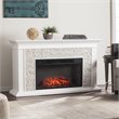 SEI Furniture Canyon Heights Faux Stone Electric Fireplace