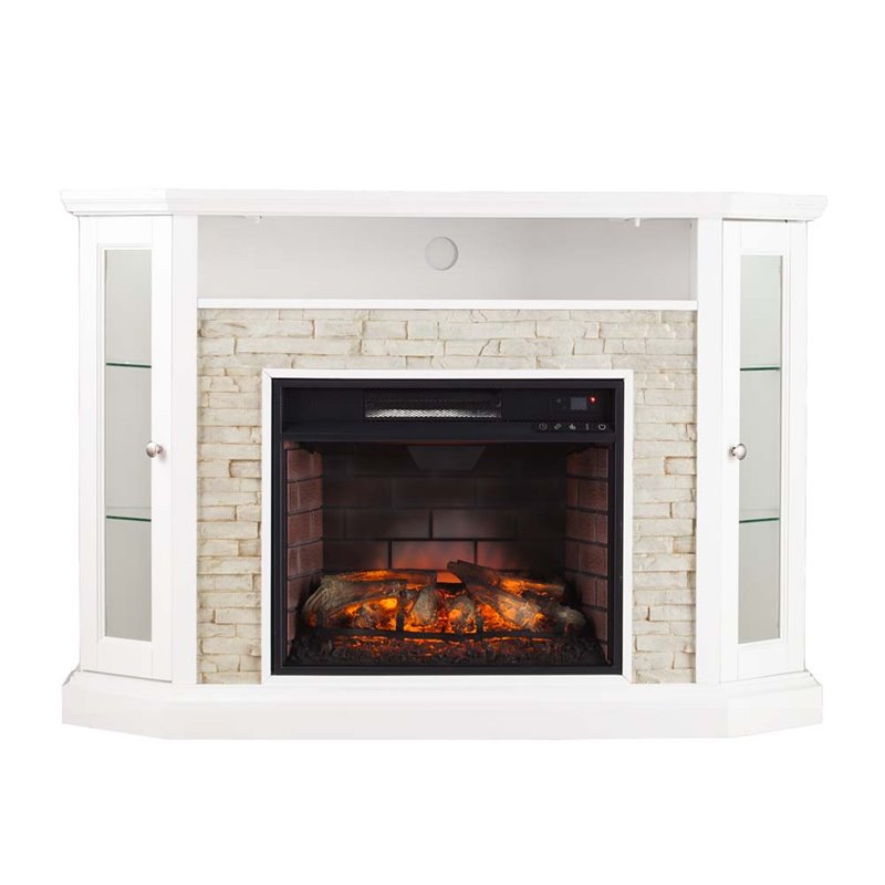 Southern Enterprises Redden Corner Electric Fireplace Tv Stand Fi9393 Southern Enterprises Redden Corner Electric Fireplace Tv Stand