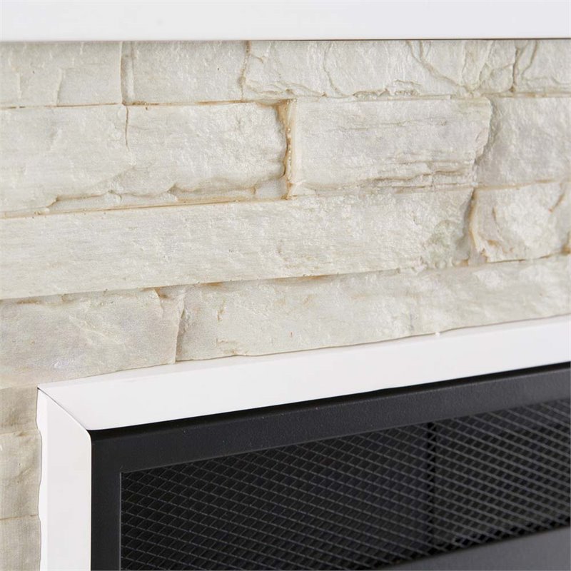 SEI Furniture Redden Corner Electric Fireplace TV Stand