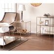 SEI Furniture Knox Glass Top Coffee Table in Gold