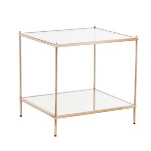 sei furniture knox glam mirrored end table