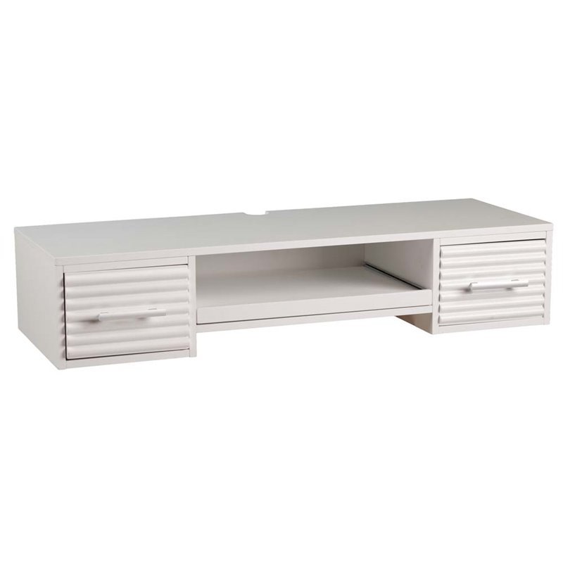 SEI Furniture Simon Wall Mount Desk in White