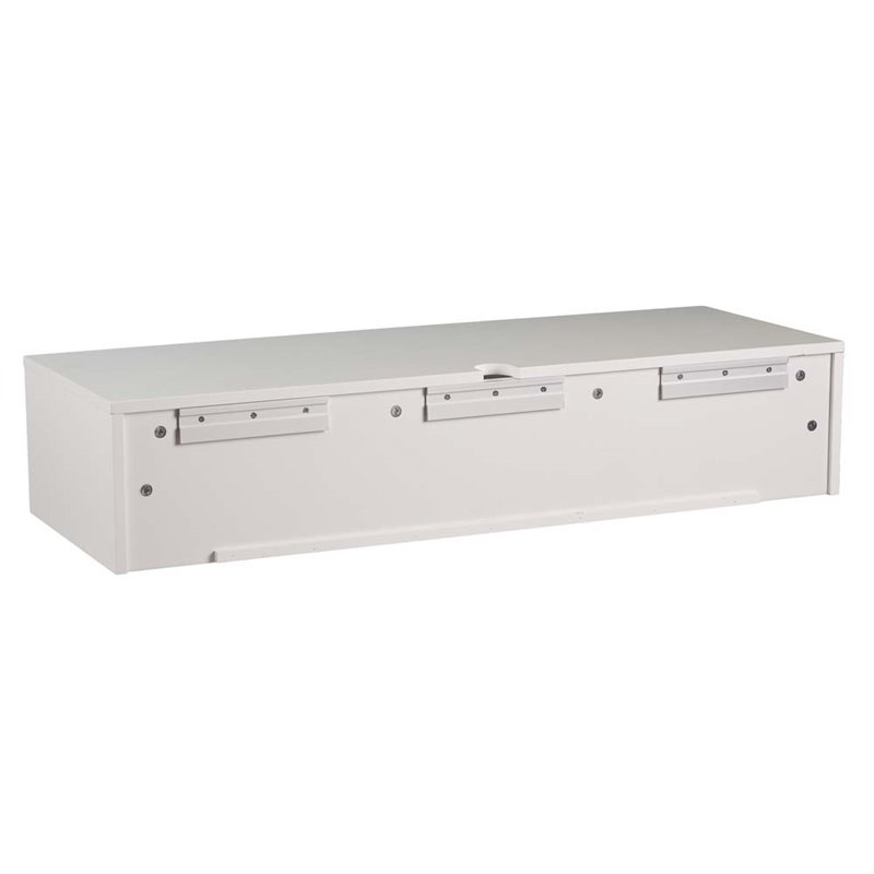 SEI Furniture Simon Wall Mount Desk in White