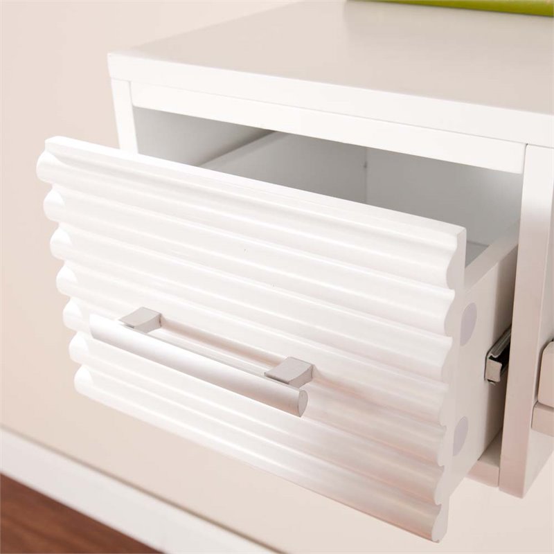SEI Furniture Simon Wall Mount Desk in White