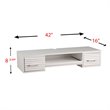 SEI Furniture Simon Wall Mount Desk in White