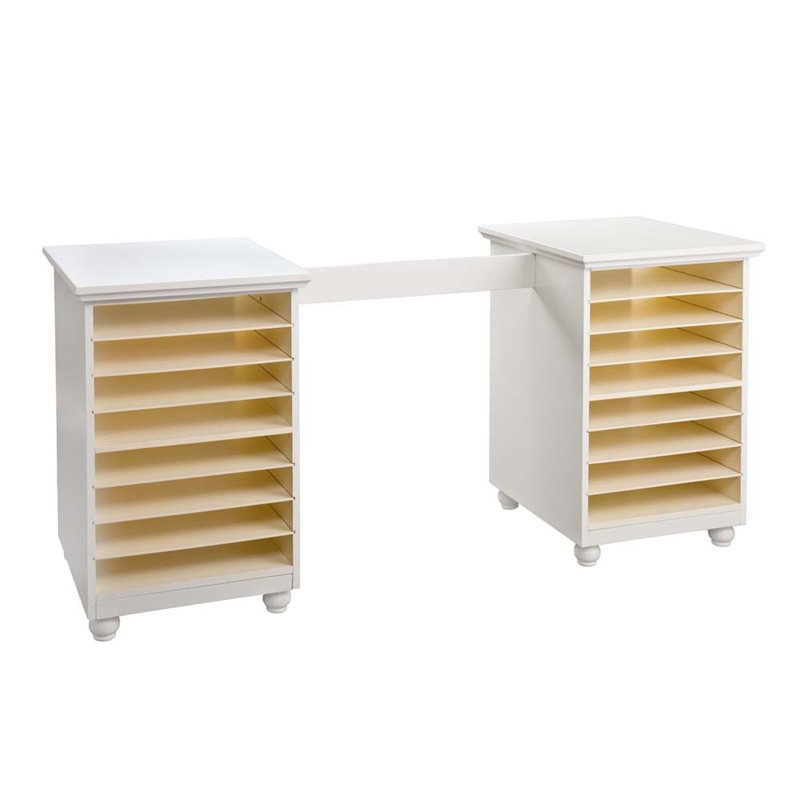 Southern Enterprises Anna Griffin Paper Bin Storage Organizer in White