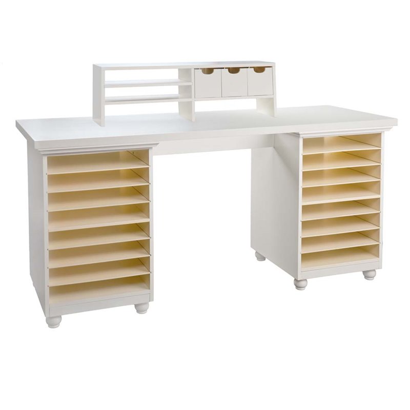 Southern Enterprises Anna Griffin Desktop Organizer In White Hz4925 Southern Enterprises Anna Griffin Desktop Organizer In White