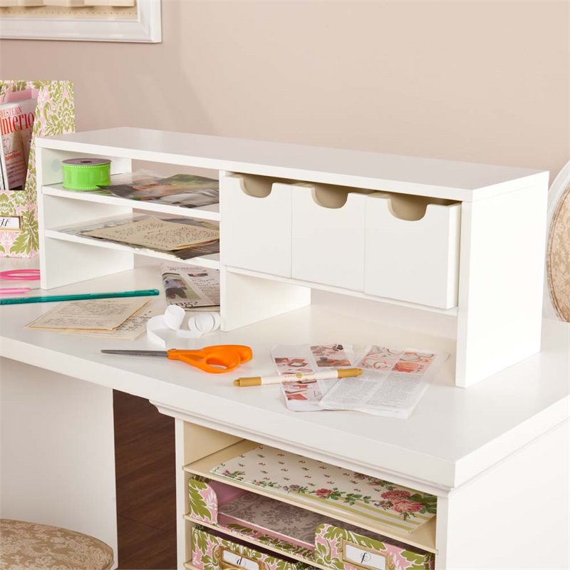Southern Enterprises Anna Griffin Desktop Organizer In White Hz4925 Southern Enterprises Anna Griffin Desktop Organizer In White