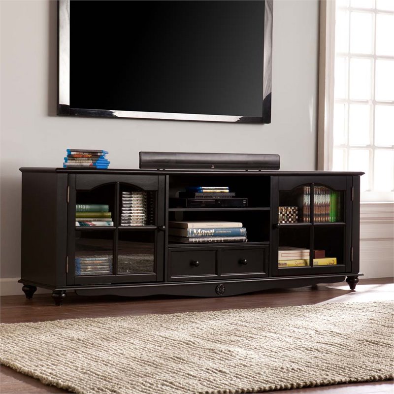 Southern Enterprises Coventry 69 Tv Stand In Antique Black Ms0714 Southern Enterprises Coventry 69