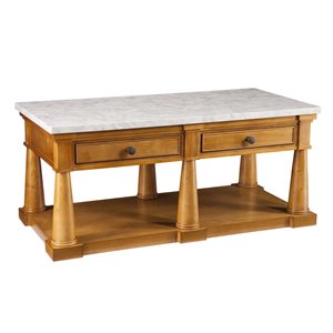 Southern Enterprises Grandview Faux Marble Top C..