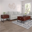SEI Furniture Voyager Storage Coffee Table in Espresso