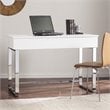 SEI Furniture Inman Wood & Metal Adjustable Height Sit-Stand Desk in White
