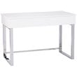 SEI Furniture Inman Wood & Metal Adjustable Height Sit-Stand Desk in White