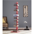SEI Furniture Spine Tower Shelf in Valiant Poppy
