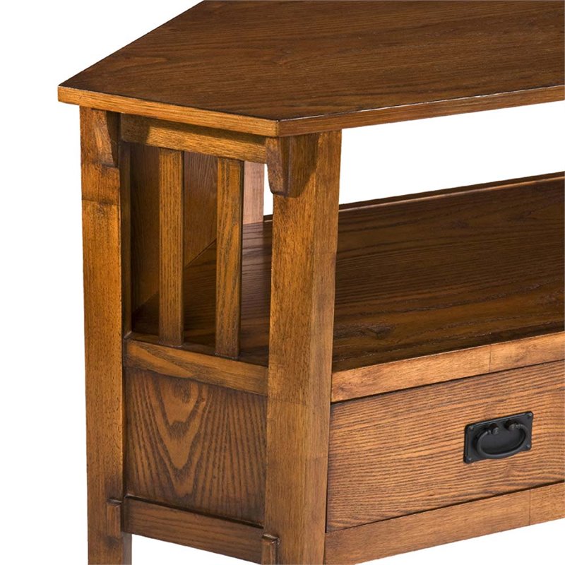 SEI Furniture Carson Corner TV Stand in Dark Oak Cymax Business