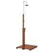 SEI Furniture Outdoor Shower with Rain-Style Shower Head in Oiled Eucalyptus
