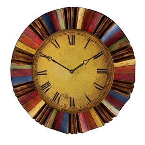 SEI Furniture Multicolor Wall Clock