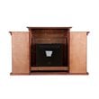 SEI Furniture Fredricksburg Wood Electric Fireplace with Bookcases in Brown