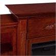 SEI Furniture Fredricksburg Wood Electric Fireplace with Bookcases in Brown