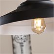 SEI Furniture Mindel Industrial Bell Pendant Lamp in Black