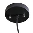 SEI Furniture Mindel Industrial Bell Pendant Lamp in Black