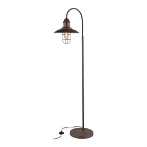 sei furniture pinsley caged bell floor lamp