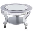 SEI Furniture Lindsay Glam Round Mirrored Coffee Table
