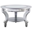 SEI Furniture Lindsay Glam Round Mirrored Coffee Table