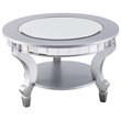 SEI Furniture Lindsay Glam Round Mirrored Coffee Table
