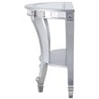 SEI Furniture Lindsay Glam Demilune Mirrored Console Table
