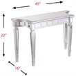 SEI Furniture Glenview Glam Mirrored Console Table