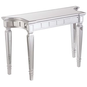 sei furniture glenview glam mirrored console table