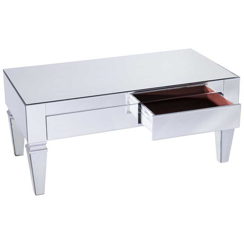 darien mirrored desk