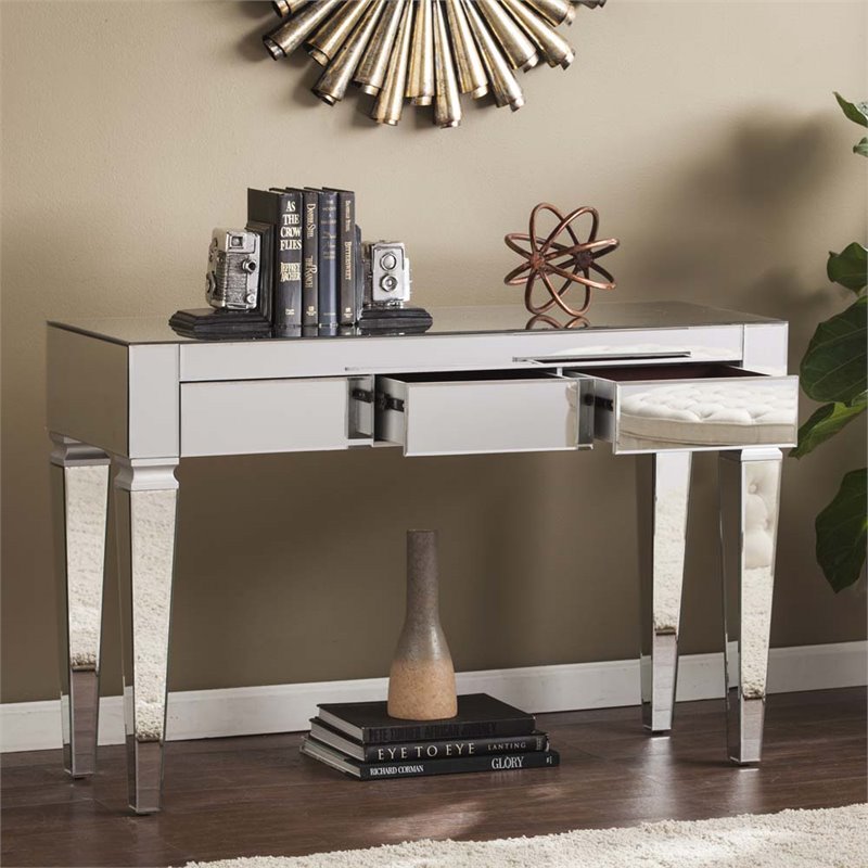 darien mirrored desk