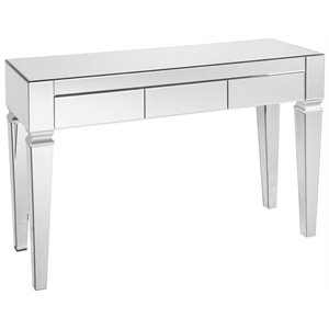sei furniture darien contemporary mirrored console table