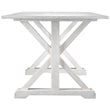SEI Furniture Cardwell Farmhouse Dining Table in White