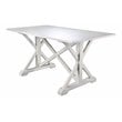 SEI Furniture Cardwell Farmhouse Dining Table in White