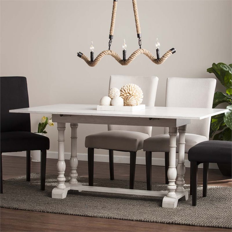SEI Furniture Edenderry Farmhouse Folding Console Dining Table