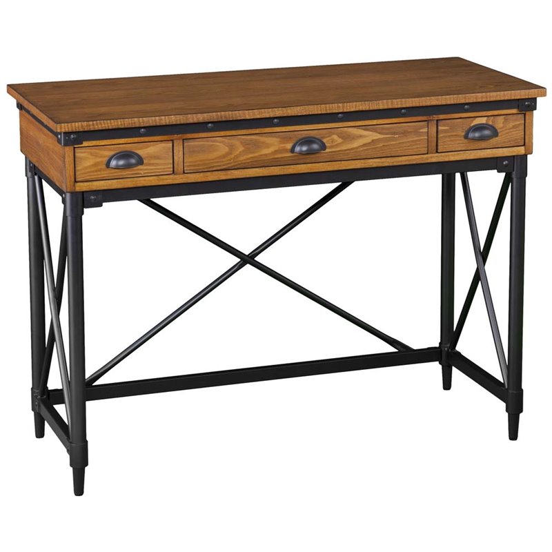 industrial computer desk pallet southern enterprises luther industrial computer desk in antique oak industrial computer desk pallet southern enterprises luther industrial computer desk in antique oak