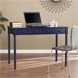 SEI Furniture Janice Farmhouse 2 Drawer Writing Desk in Navy
