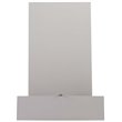 SEI Furniture Fold Out Wall Mount Floating Desk in Gray