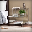 Southern Enterprises Knox Mirrored Metal Accent Table in Chrome