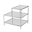 Southern Enterprises Knox Mirrored Metal Accent Table in Chrome