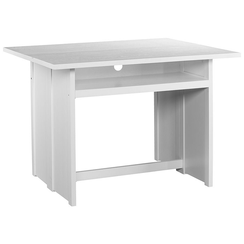 SEI Furniture Kempsey Convertible Table in White
