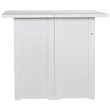 SEI Furniture Kempsey Convertible Table in White