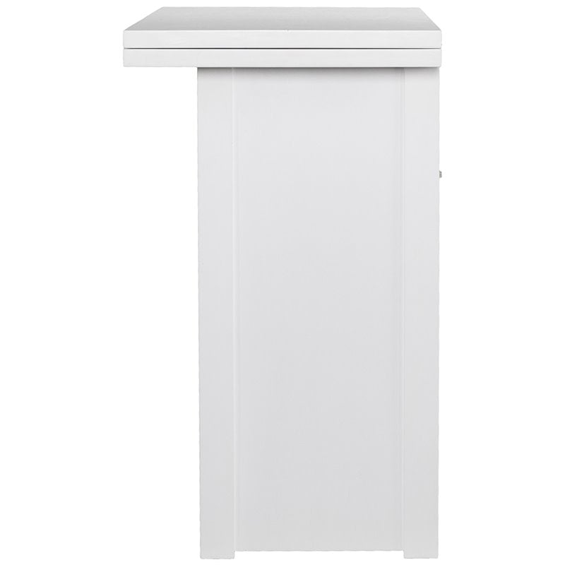 SEI Furniture Kempsey Convertible Table in White