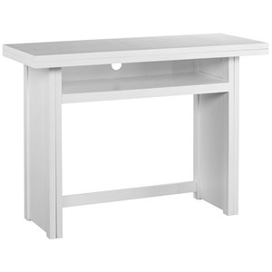 sei furniture kempsey convertible table in white