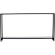 SEI Furniture Bergen Glass Console Table in Black