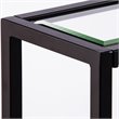 SEI Furniture Bergen Glass Console Table in Black