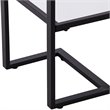 SEI Furniture Horten Glass Console Table in Black